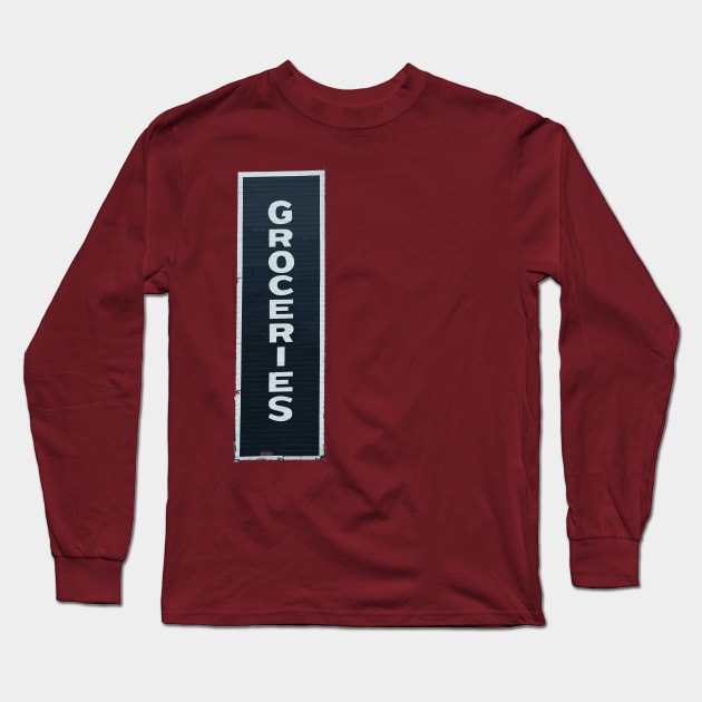 Groceries Long Sleeve T-Shirt by FleebMerch